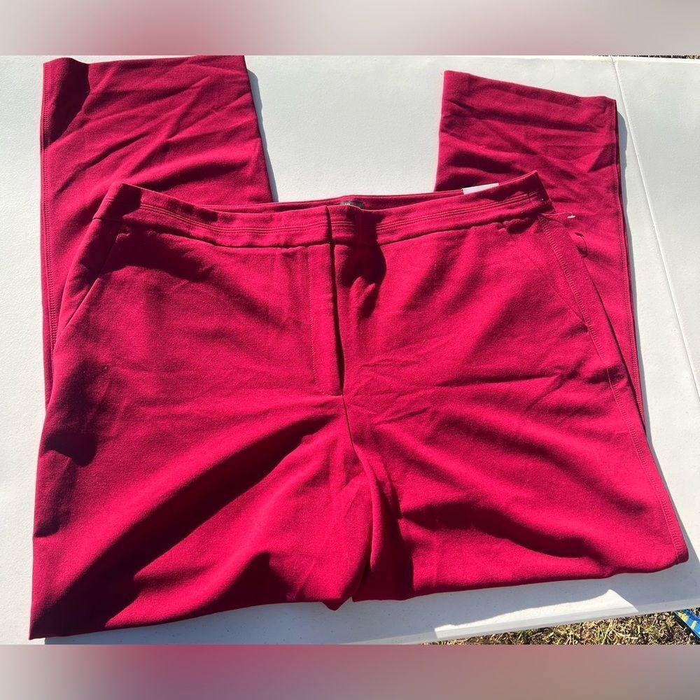 White House Black Market Red Pants 22W